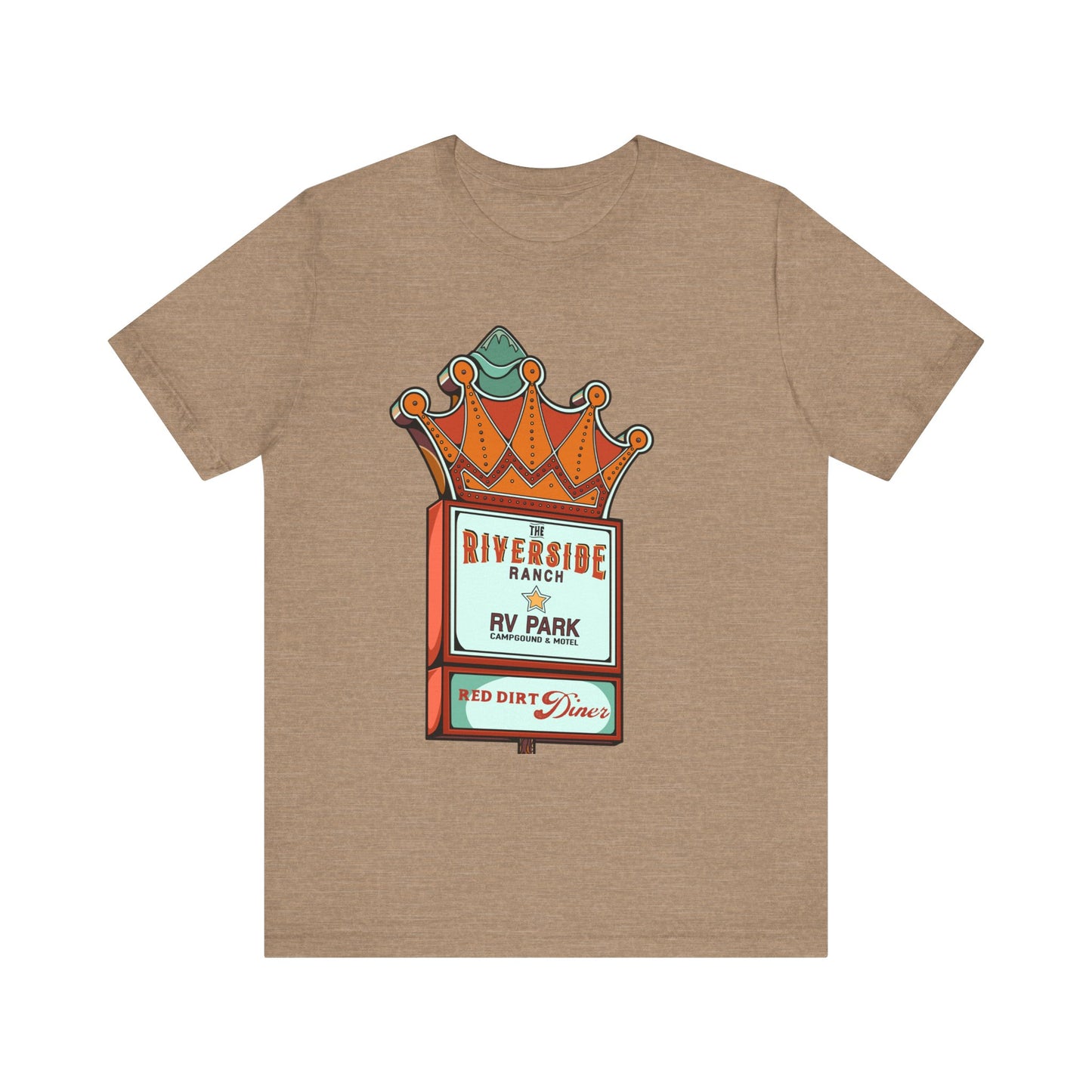 Retro RV Park Short Sleeve Tee | Unisex Vintage Diner Shirt