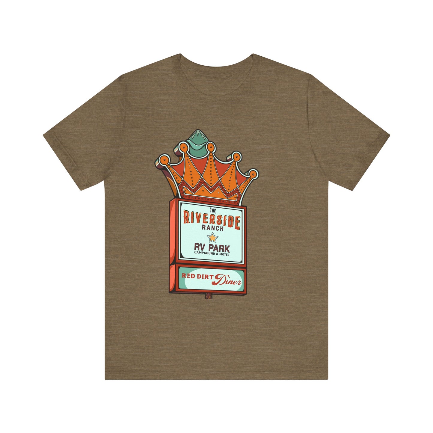 Retro RV Park Short Sleeve Tee | Unisex Vintage Diner Shirt