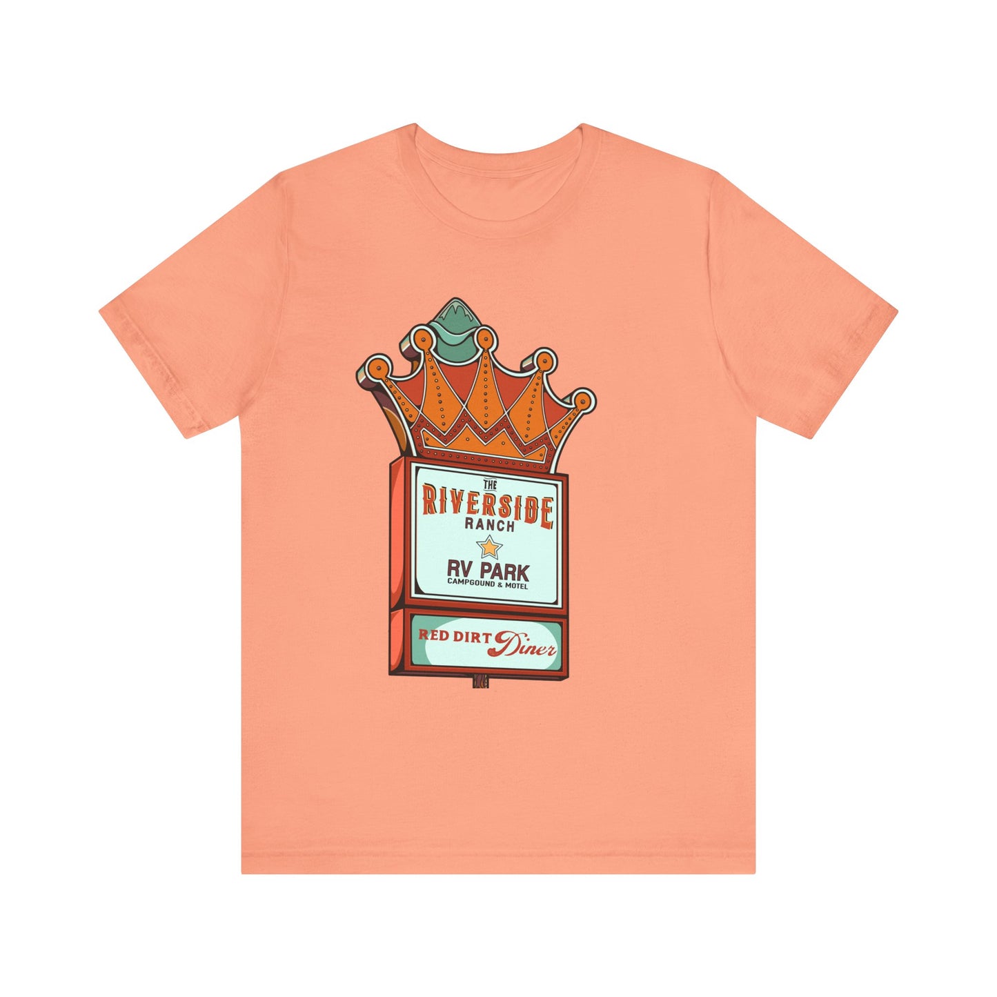 Retro RV Park Short Sleeve Tee | Unisex Vintage Diner Shirt