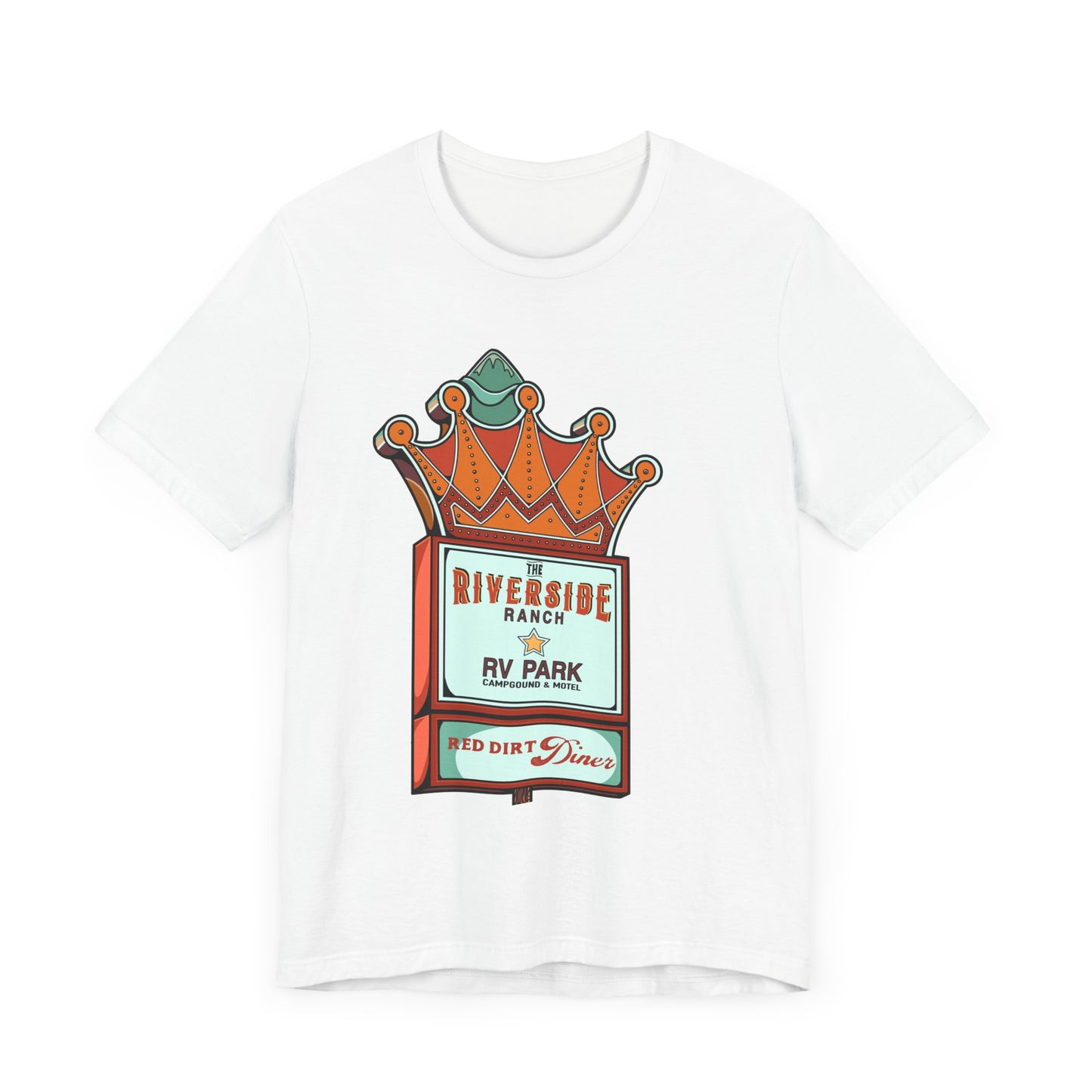 Retro RV Park Short Sleeve Tee | Unisex Vintage Diner Shirt