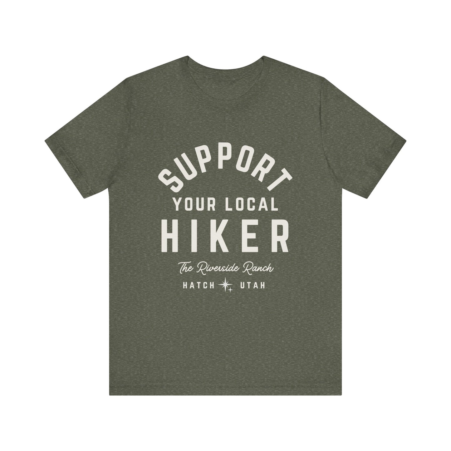 Support Your Local Hiker Soft Jersey Tee - Perfect for Nature Lovers