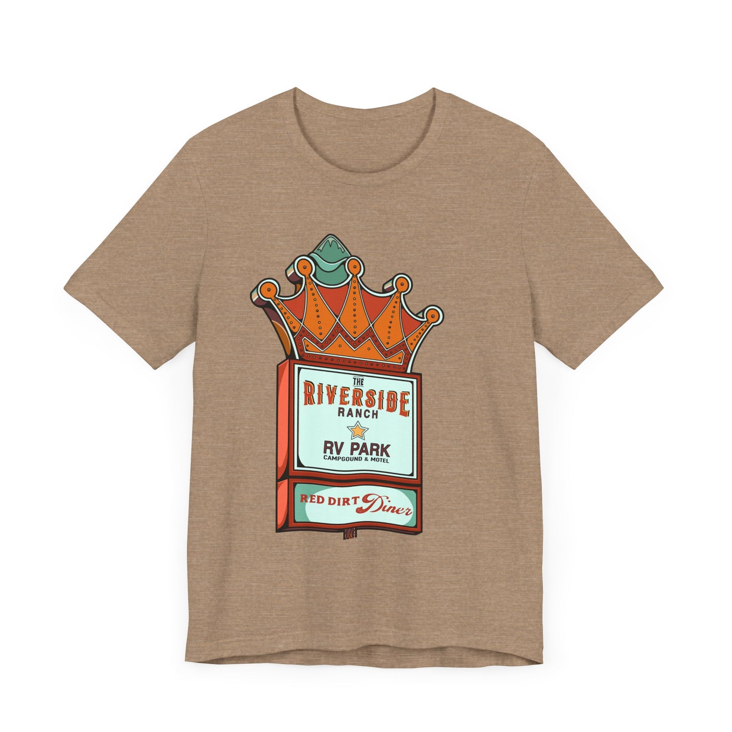 Retro RV Park Short Sleeve Tee | Unisex Vintage Diner Shirt