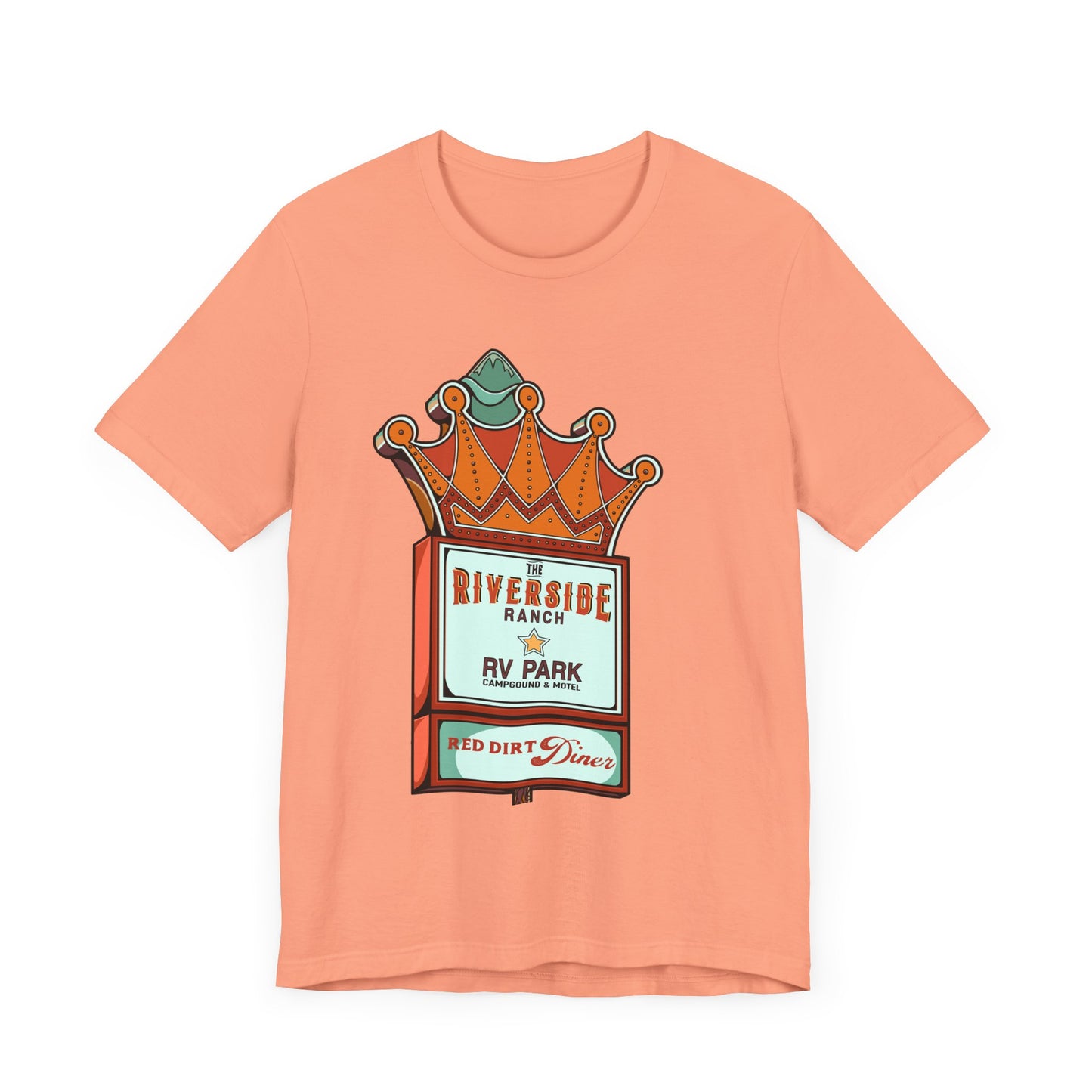 Retro RV Park Short Sleeve Tee | Unisex Vintage Diner Shirt