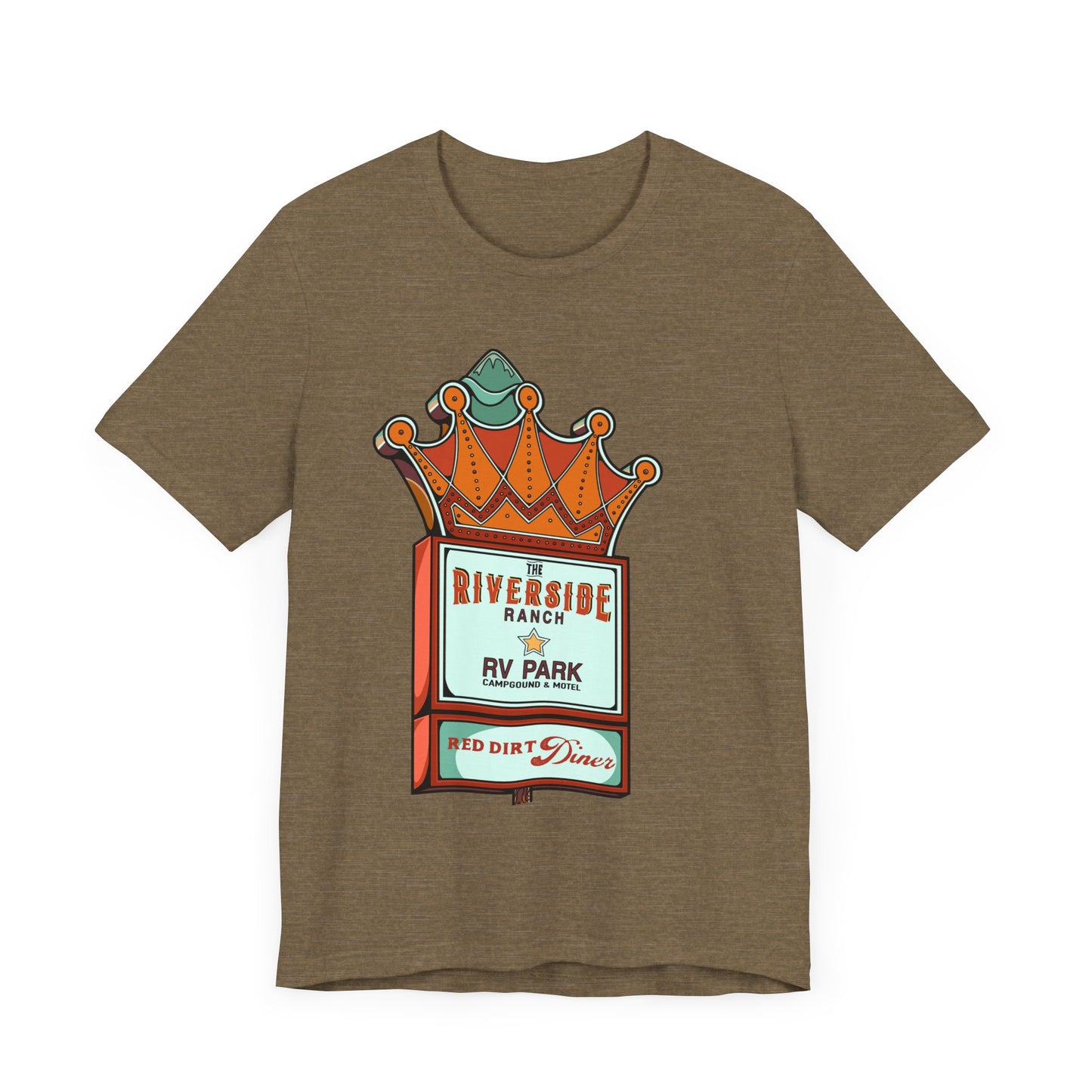 Retro RV Park Short Sleeve Tee | Unisex Vintage Diner Shirt