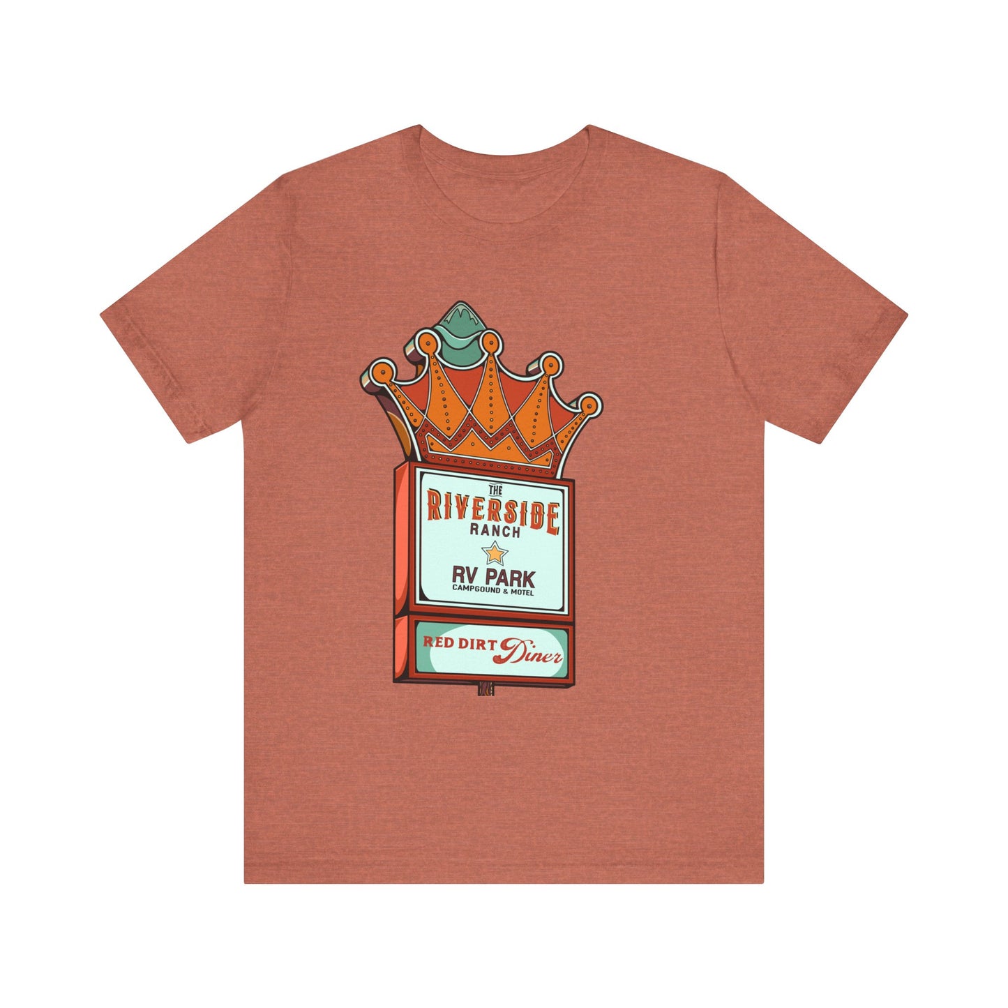 Retro RV Park Short Sleeve Tee | Unisex Vintage Diner Shirt