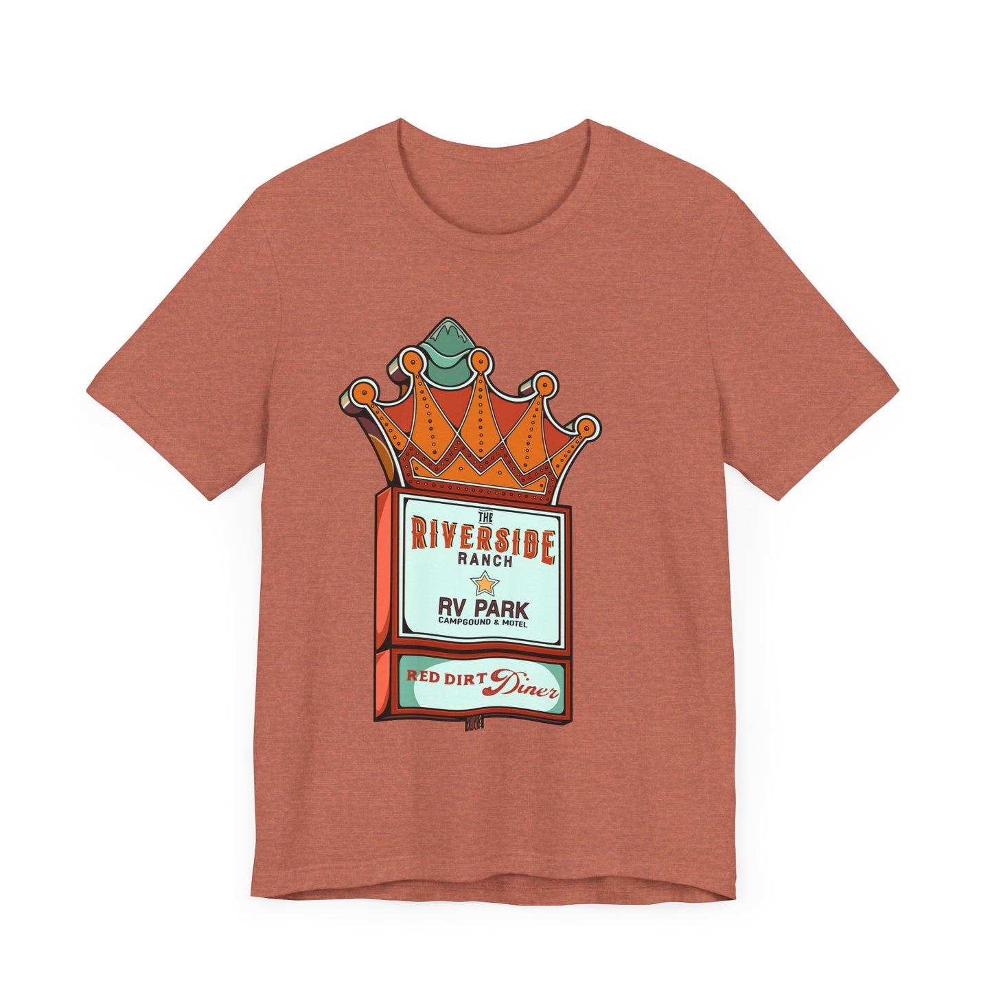 Retro RV Park Short Sleeve Tee | Unisex Vintage Diner Shirt
