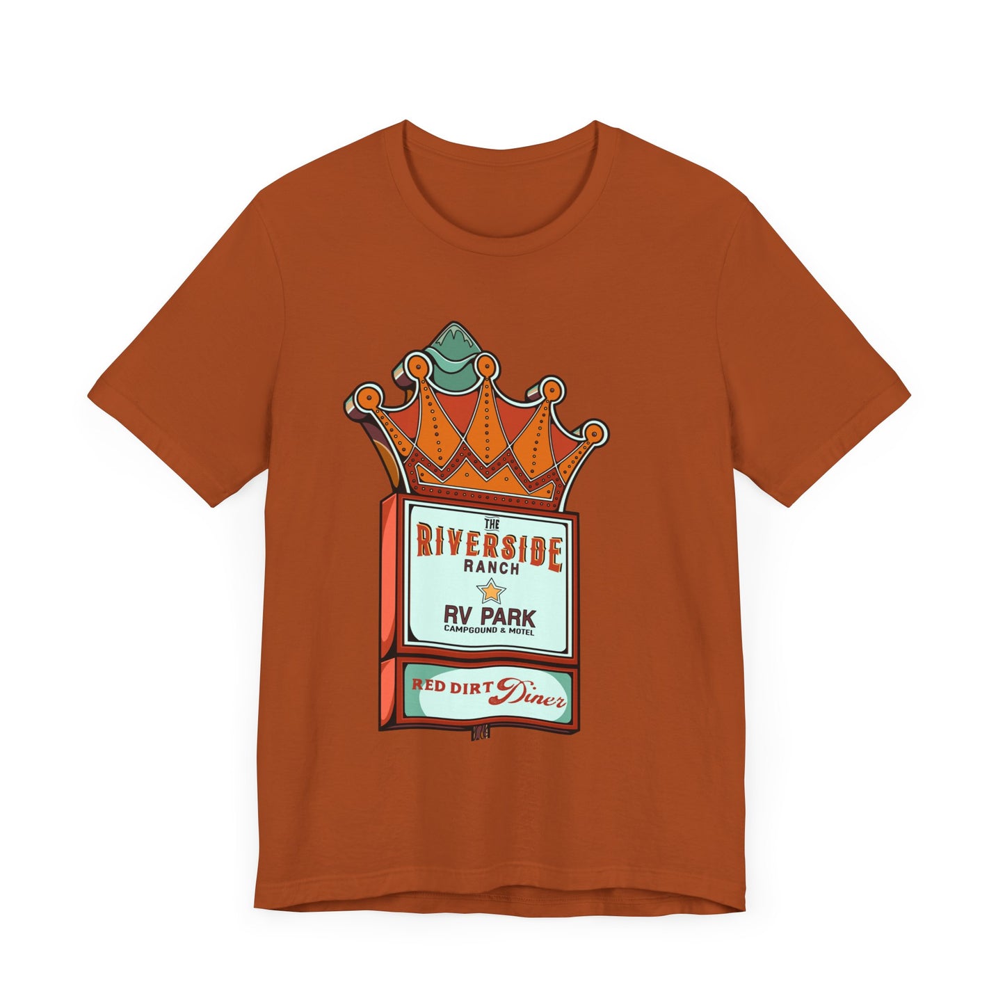 Retro RV Park Short Sleeve Tee | Unisex Vintage Diner Shirt