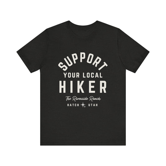 Support Your Local Hiker Soft Jersey Tee - Perfect for Nature Lovers