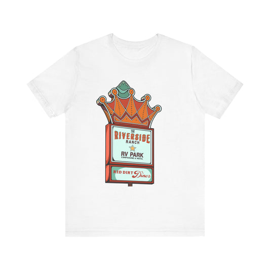 Retro RV Park Short Sleeve Tee | Unisex Vintage Diner Shirt